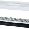 Kraftig samlingsskena Techno med transparent lock 2x8