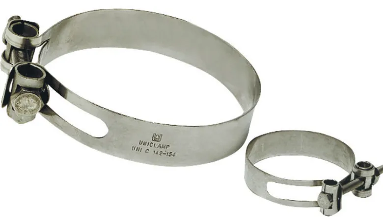 Kraftig slangklämma AISI 316 226/238 mm