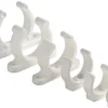 Kraftigt plastclips vitt 40 mm