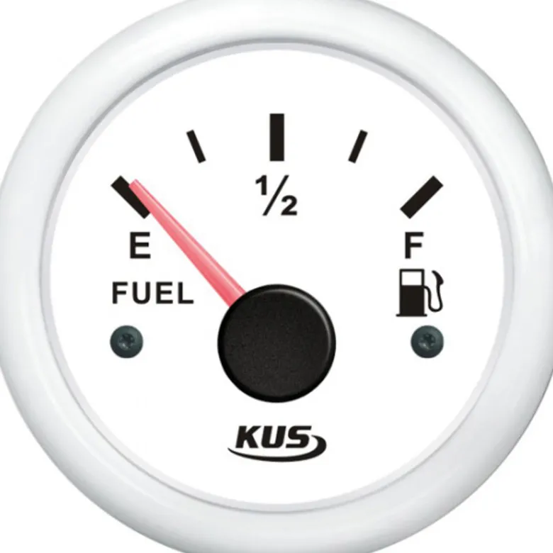 Kus Bränslemätare Vit, 0-190ohm 12/24v