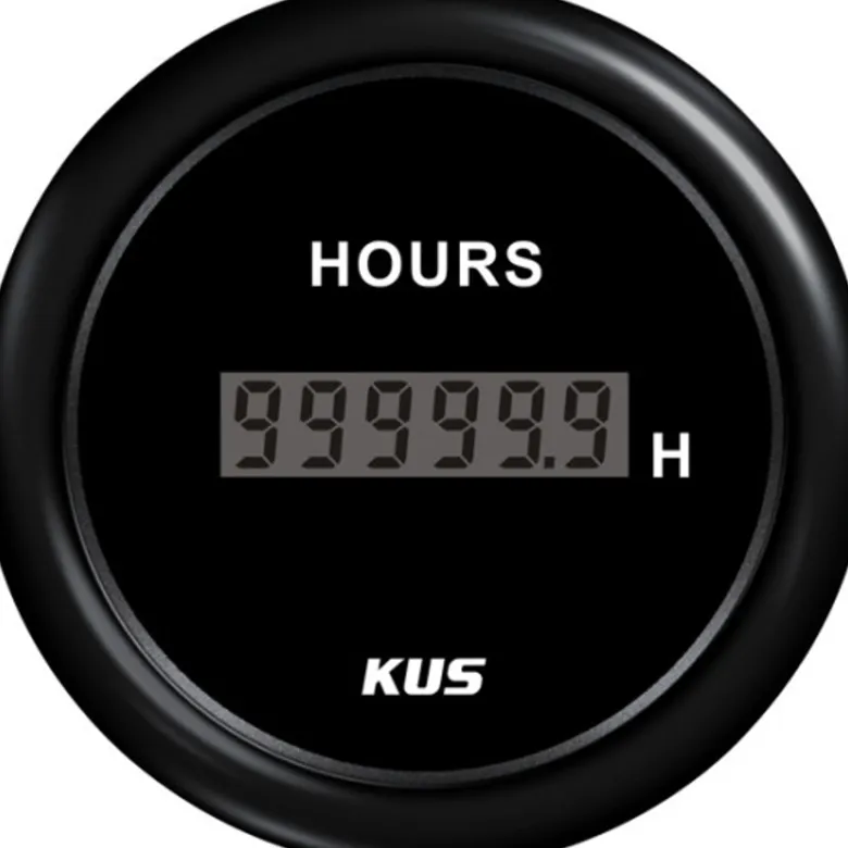 Kus Digital Timräknare, Svart, 12/24v