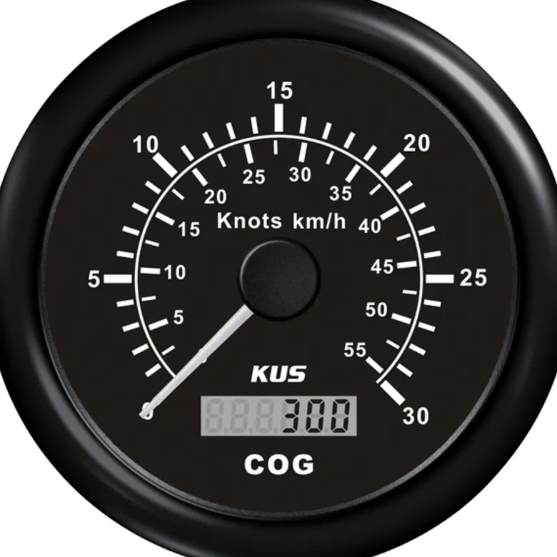 Kus GPS Logg Svart, 0-30knop, 12/24v, Ø:85