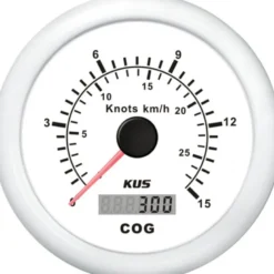 Kus GPS Logg Vit, 0-15 knop, 12/24v, Ø:85