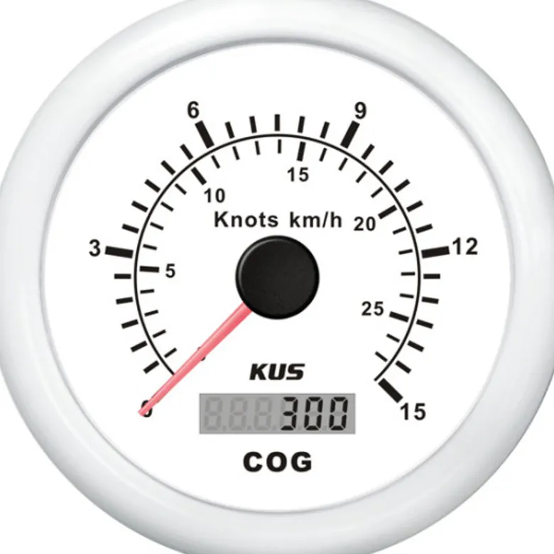 Kus GPS Logg Vit, 0-15 knop, 12/24v, Ø:85