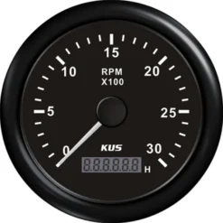 Kus Varvräknare Bensin, Svart 12/24v Ø:85