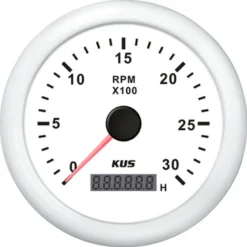 Kus Varvräknare Diesel, Vit 12/24v Ø:85mm