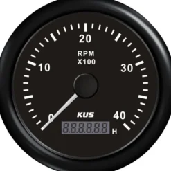 Kus Varvräknare Diesel 12/24v Svart 0-4000rpm