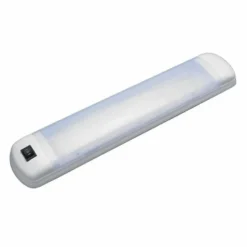 LED-belysningsarmatur vit abs, 2 x 54 LED varm, 12 och 24 V