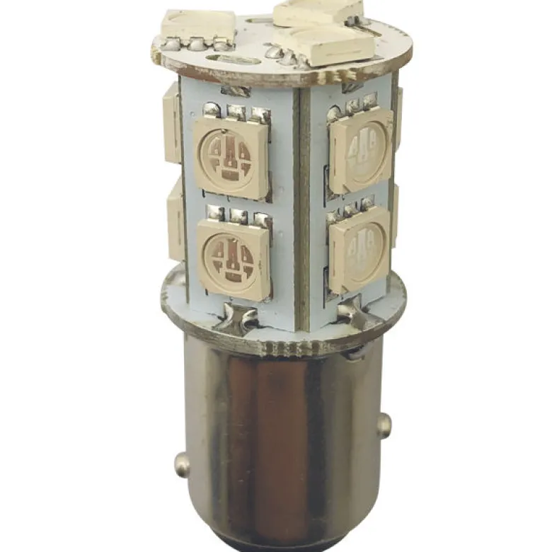 1852 LED-lanternlampa BAY15D 10-36Vdc 2,2/20W grön - 2 st.