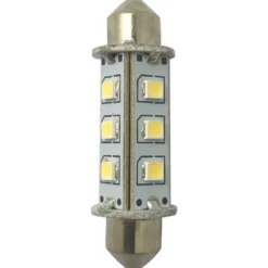 1852 LED-lantern pinol/spollampa 42mm 10-36V 1,2/10W 6000K - 2 st.