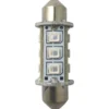 1852 LED lantern pinol/spollampa 37mm 10-36V 1,2/10W röd - 2 st.