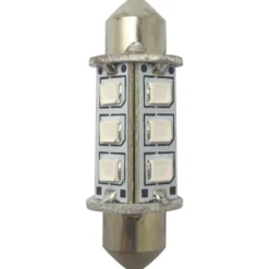 1852 LED-lantern pinol/spollampa 37mm 10-36V 1,2/10W grön - 2 st.