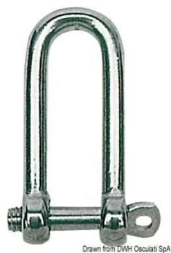 Lång schackel AISI 316 12 mm