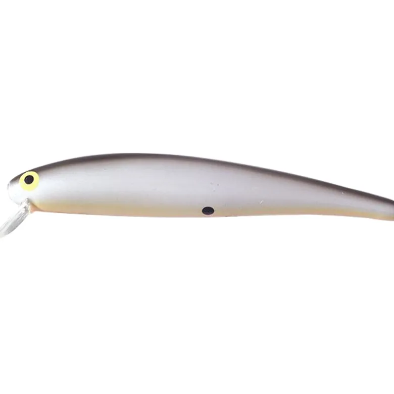 14 Long A Wobbler 9 cm #6 Pearl Black Back Orange Belly