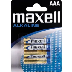 Maxell Alkaliska AAA/LR 03 batterier - 4st