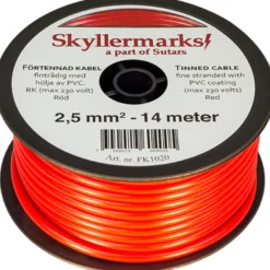 Minirulle Förtent Röd 10 mm² 7m