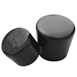 Ändplugg utvändig, svart PVC