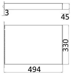 Nedfällbar stege standard AISI316 4 steg