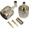 1852 N hankontakt för 6mm kabel (RG58), crimp, 2-pack