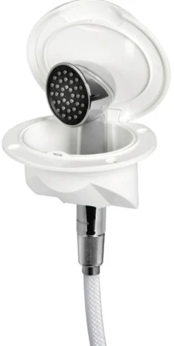 Nuvola däcksdusch med Keji-duschhuvud, PVC-slang 4 m