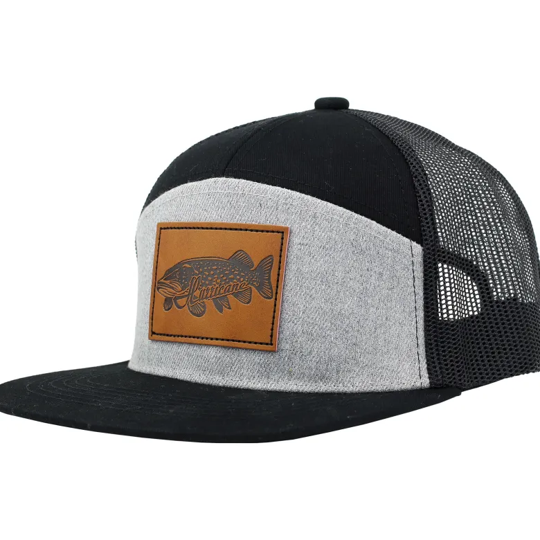 7-panel keps Leather Patch Pike