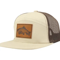 7-panel keps Leather Patch Trout