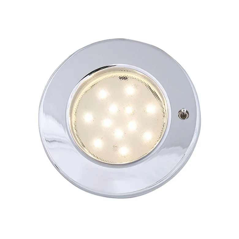 Pinto SMD LED Downlight med Brytare, Krom