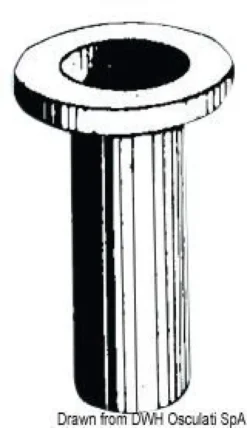 Plastkrage för åra 43/44 mm
