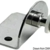 90° platta med gängad pinne 23 x 8 mm