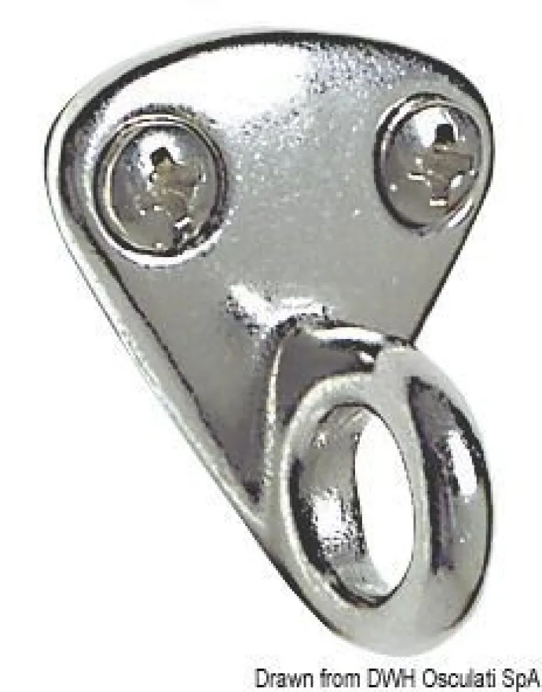 Platta med ring AISI316 27x30 mm