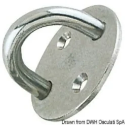 Platta med U-bult 8 mm