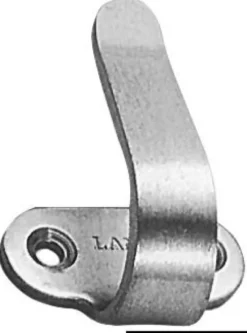Polerad SS-krok för väggmontering 60 mm