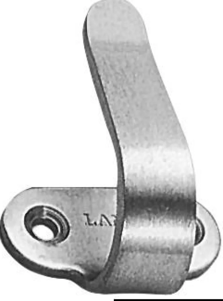 Polerad SS-krok för väggmontering 60 mm