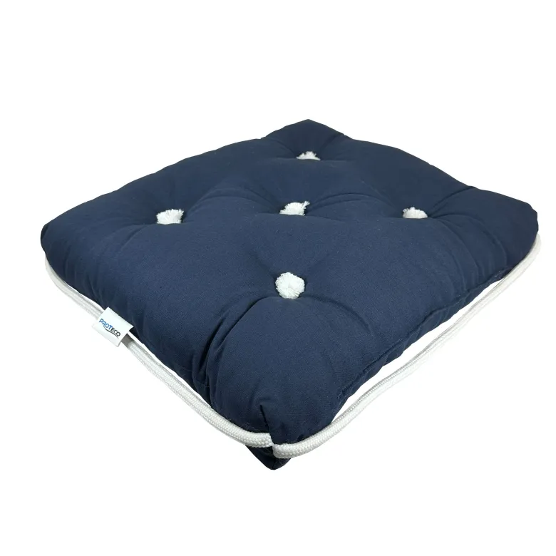 ProTecq båtdyna enkel, 100% kapok, marinblå