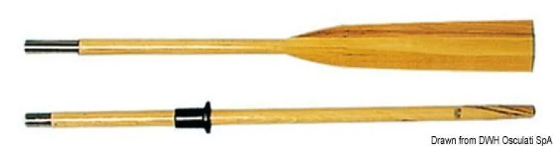 Åra i bokträ, delbar i 2 delar, 300 cm