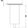 Rak infälld bussning 150 mm