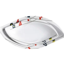 Regatta Oval Snacks set Melamin 4 st