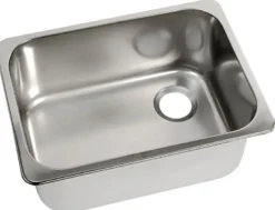 Rektangulär diskho i rostfritt stål 250x360x150 mm