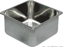 Rektangulär diskho i rostfritt stål 360x360x150 mm