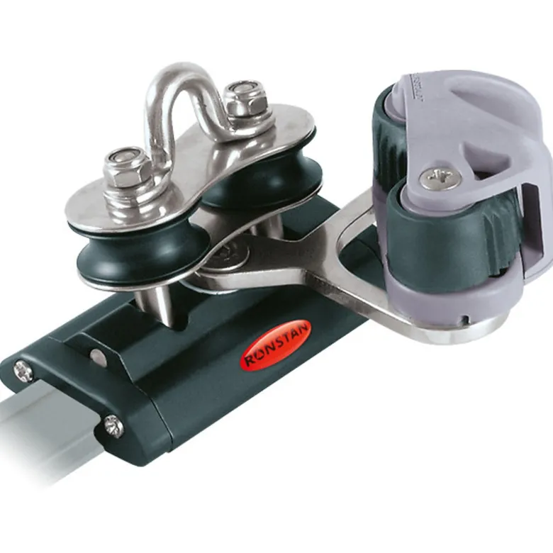 Ronstan Skotvagn med styrblock + cleat