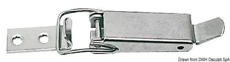 Rostfritt överfallslås 102 mm