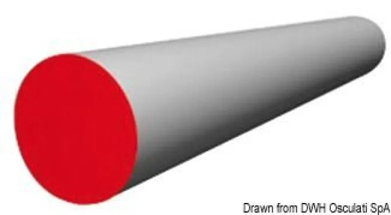 Rund segellatta Ø 12 mm x 3 m