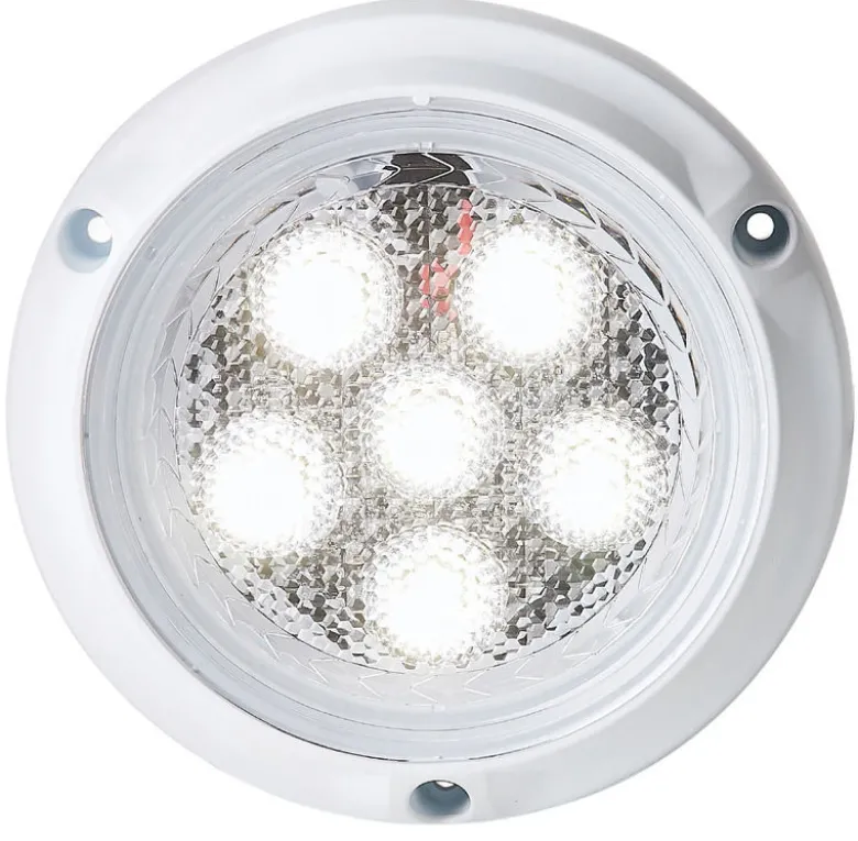 Rund undervattenslampa vit 134 mm