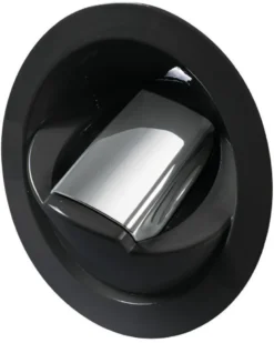 Saturn dusch med vertikal blandare svart
