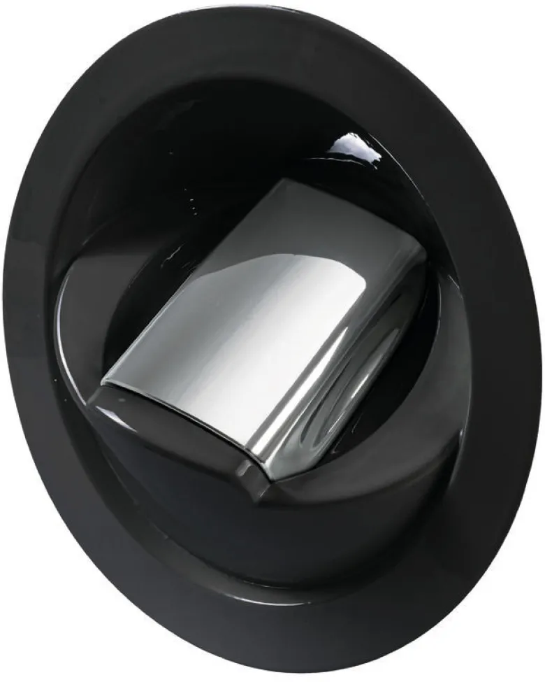 Saturn dusch med vertikal blandare svart
