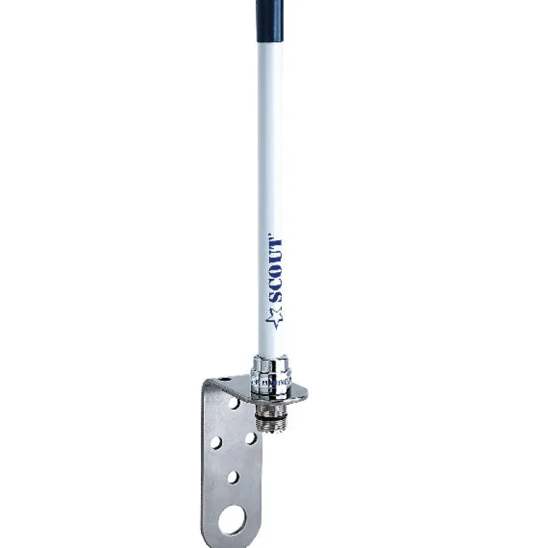 Scout KM-10 VHF-antenn 18cm med 18m kabel vinkelfäste & kontakt