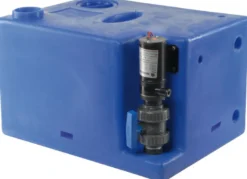 Septiktank med kvarnpump 24 V 112 l