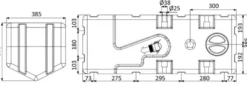 Septiktank med kvarnpump 12 V 100 l