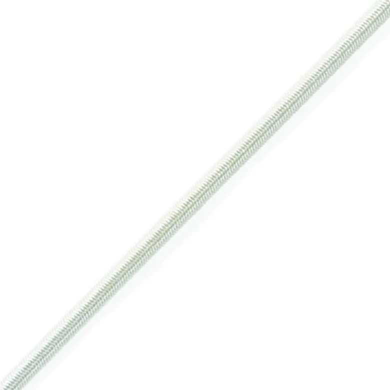 Shockcord Elastiskt Rep Ø5 mm Metervara Vit
