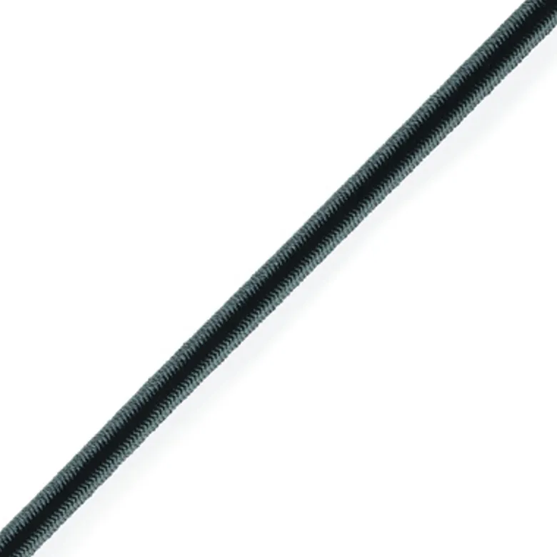 Shockcord Elastiskt Rep Ø5 mm Metervara Svart